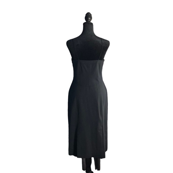 Theory Spaghetti Strap Wool Blend Knee Length Cocktail Party Dress Sz8 - Picture 3 of 14